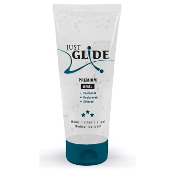 Веганське анальне масло на силіконовій основі - Just Glide Premium Anal, 200 мл – купити