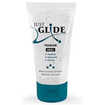 Веганське анальне масло на силіконовій основі - Just Glide Premium Anal, 50 мл – купити