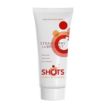 Вагінальний ароматизований лубрикант Shots Strawberry Lubricant, 100 мл – купити