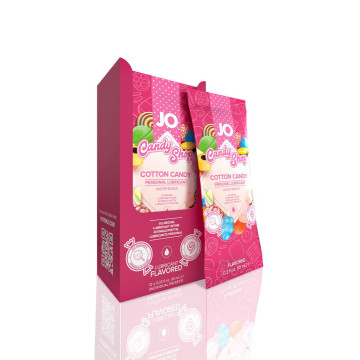 Набір лубрикантів Foil Display Box – JO H2O Lubricant – Cotton Candy – 12 x 10ml – купити
