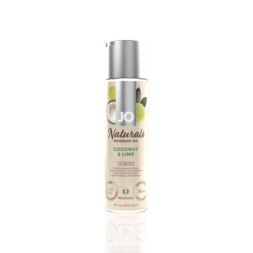 Масажна олія JO Naturals Massage Oil Coconut&Lime з натуральними ефірними оліями 120мл – купити