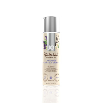 Масажна олія JO Naturals Massage Oil Lavender&Vanilla з натуральними ефірними оліями (120 мл) – купити