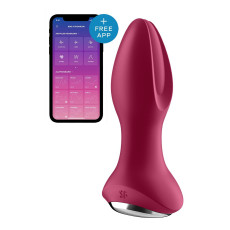 Анальная смарт вибропробка с жемчужным массажем Satisfyer Rotator Plug 2+ Violet, 13 см