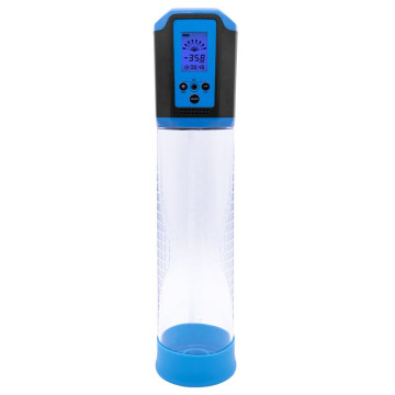 Автоматична вакуумна помпа Men Powerup Passion Pump Blue, LED-табло, перезаряджувана, 8 режимів – купити