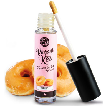 Блиск для губ з ефектом вібрації Secret Play - LIP GLOSS Vibrant Kiss Doughnut, 6 г – купити