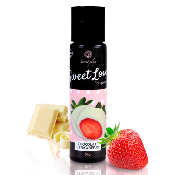 Гель для орального сексу Secret Play - Sweet Love Strawberries & White chocolate Gel, 60 мл – купити