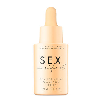 Відновлювальні краплі для масажу Bijoux Indiscrets Sex au Naturel — Revitalizing Massage Drops – купити