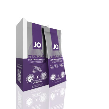 Набір лубрикантів Foil Display Box – JO Xtra Silky Silicone – 12 x 10ml – купити