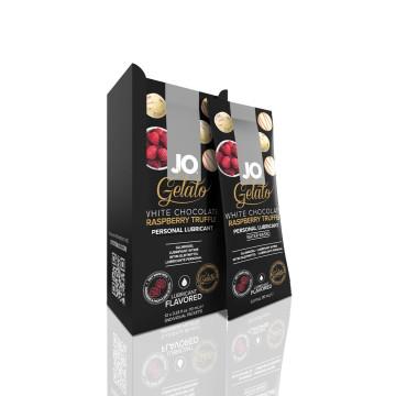 Набір лубрикантів Foil Display Box – JO Gelato - White Chocolate Raspberry – 12 x 10ml – купити