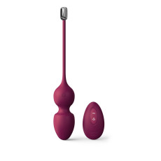 Вагінальні кульки Dorcel LOVE BALLS PLUM, вібрації та рухи внутрішньої кульки, пульт ДК