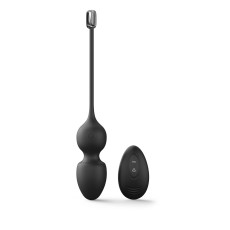 Вагінальні кульки Dorcel LOVE BALLS BLACK, вібрації та рухи внутрішньої кульки, пульт ДК