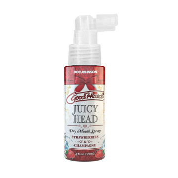 Зволожувальний спрей оральний Doc Johnson GoodHead - Juicy Head - Strawberries and Champagne 59мл – купити