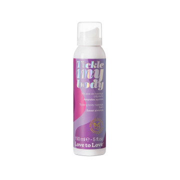 Масажна піна Love To Love Tickle my body Sweet almonds (150 мл), зволожувальна – купити