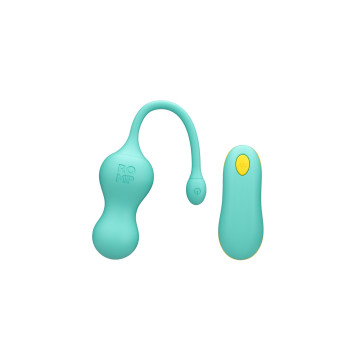 Віброяйце для точки G з пультом керування Romp Cello Light Teal, водонепроникне – купити