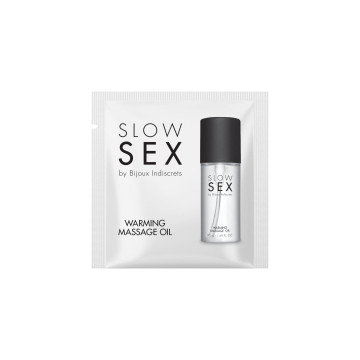 Пробник Bijoux Indiscrets  Sachette Warming massage oil, 2 мл – купити