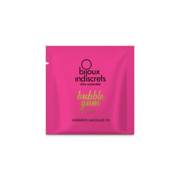 Пробник масажної олії Bijoux Indiscrets Light my Fire – Strawberry Bubblegum, 2 мл – купити
