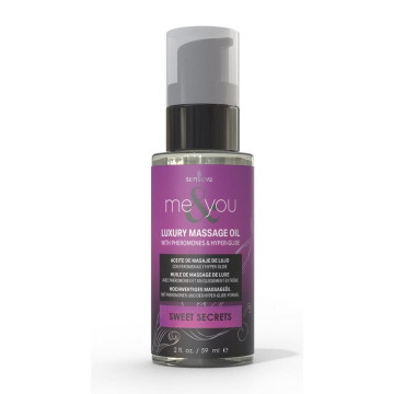 Масажна олія Sensuva Me&You - Sweet Secrets (Pomegranate, Fig, Coconut & Plumeria) 59 мл – купити