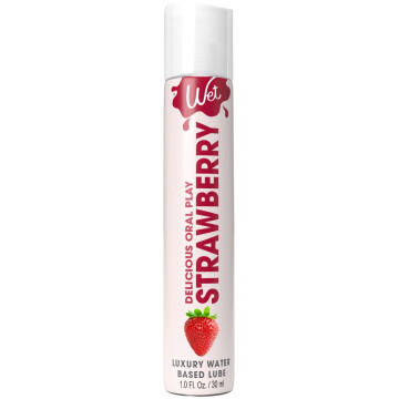 Лубрикант на водній основі Wet Oral Play Strawberry, 30 мл, їстівний, без цукру – купити