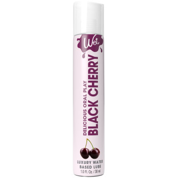 Лубрикант на водній основі Wet Oral Play Black Cherry, 30 мл, їстівний, без цукру – купити