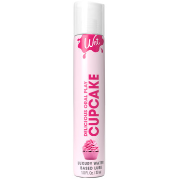 Лубрикант на водній основі Wet Oral Play Cupcake, 30 мл, їстівний, без цукру – купити