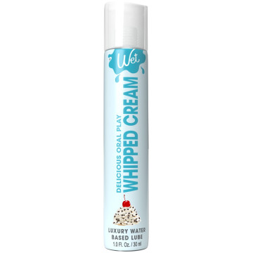 Лубрикант на водній основі Wet Oral Play Whipped Cream, 30 мл, їстівний, без цукру – купити