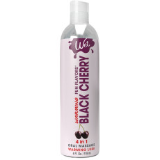 Зігрівальний лубрикант на водній основі Wet Warming Black Cherry 4 in 1, без цукру, 118 мл
