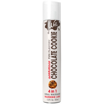 Зігрівальний лубрикант на водній основі Wet Warming Chocolate Cookie 4 in 1, без цукру, 30 мл – купити
