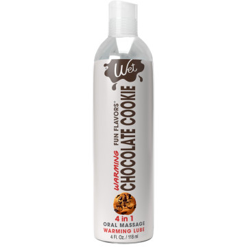 Зігрівальний лубрикант на водній основі Wet Warming Chocolate Cookie 4 in 1, без цукру, 118 мл – купити