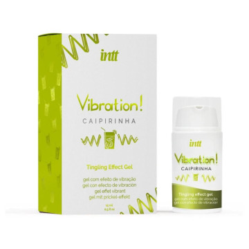 Рідкий вібратор Intt Vibration Caipirinha , 15 мл, густий гель, дуже смачний, діє до 30 хвилин – купити