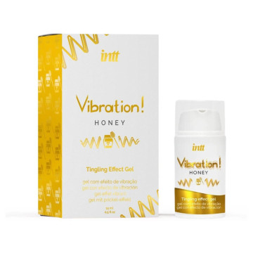 Рідкий вібратор Intt Vibration Honey, 15 мл, густий гель, дуже смачний, діє до 30 хвилин – купити