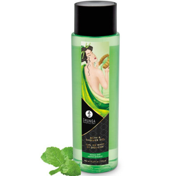 Гель для душу Shunga Shower Gel - Sensual Mint (370 мл) з рослинними оліями та вітаміном Е – купити