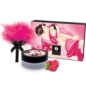 Смачна пудра для оральних пестощів Shunga Body Powder – Raspberry feeling (75 гр) – купити