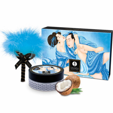 Смачна пудра для оральних пестощів Shunga Body Powder – Coconut Thrills (75 гр) – купити