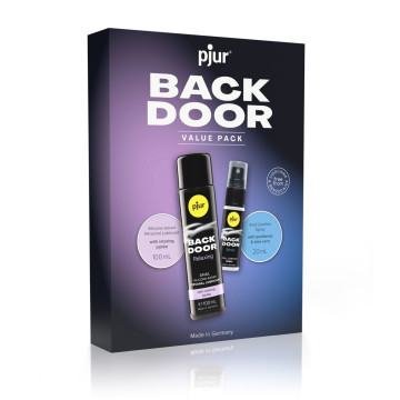 Подарунковий набор  pjur BACK DOOR Value Pack: силіконова змазка 100 мл та розслаблювальний спрей 20 – купити