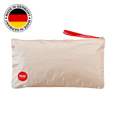Сумка для секс-іграшок Fun Factory TOYBAG M, золотиста, на блискавці, 25x12 см 