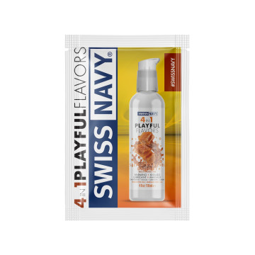 Пробник Swiss Navy  4 in 1 Salted Caramel Delight 5 мл – купити