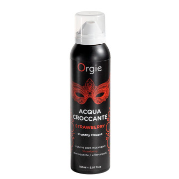 Масажна пінка Orgie – Acqua Croccante Strawberry (150 мл), ефект бульбашок, що лопаються – купити