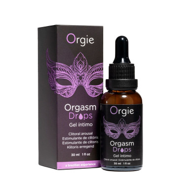 Збуджувальні краплі для клітора Orgie Orgasm Drops, 30 мл, ефект розігріву та охолодження – купити