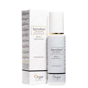 Лосьйон з феромонами для тіла та волосся Orgie – Sensfeel Seduction Elixir 10 in 1 for Woman (100 мл) – купити