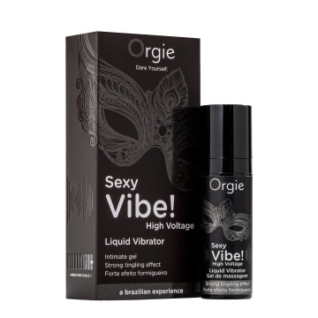 Рідкий вібратор Orgie Sexy Vibe! High Voltage, 15 мл, ефект мурашок + дуже потужна вібрація – купити