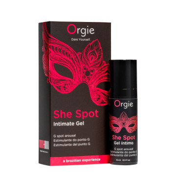 Гель для стимуляції точки G Orgie She Spot Intimate Gel, 15 мл, тепло-холод, ефект вібрації – купити