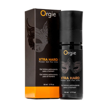 Гель для стимуляції члена Orgie Xtra Hard Power Gel For Him, 50 мл, розігріває, посилює ерекцію – купити