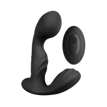 Вібромасажер простати S Pleasures Premium FUZZY, чорний, з рельєфом, 10 режимів вібрації, нагрів – купити