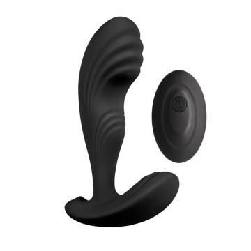 Вібромасажер простати S Pleasures Premium Cozy, чорний, з рельєфною головкою, 10 режимів – купити
