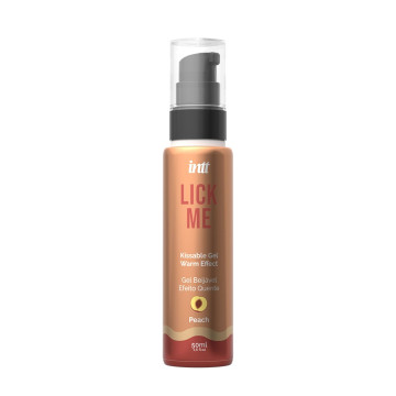 Гель для оральних пестощів з зігрівальним ефектом INTT Lick Me Kissable Gel Peach 50 мл – купити