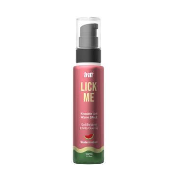 Гель для оральних пестощів з зігрівальним ефектом INTT Lick Me Kissable Gel Watermelon 50 мл – купити
