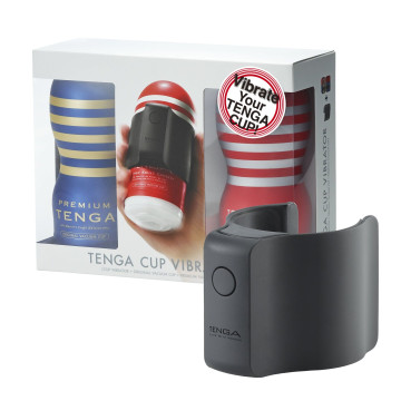 Вібронасадка Tenga CUP VIBRATOR, 7 режимів, 2 мастурбатори в комплекті – купити