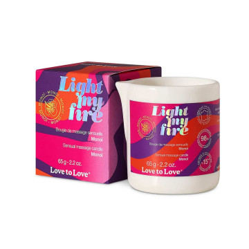 Масажна свічка Love To Love LIGHT MY FIRE Monoi (65 мл) – купити