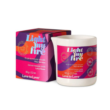 Масажна свічка Love To Love LIGHT MY FIRE Lotus (65 мл) – купити
