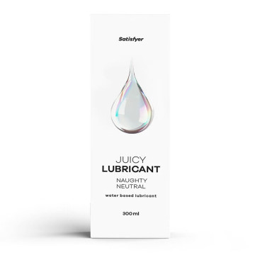 Лубрикант на водній основі Satisfyer Juicy Lubricant Naughty Neutral water based 300 мл – купити